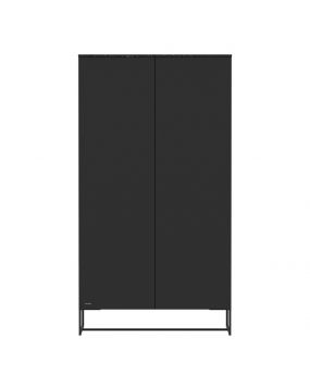 Modular Zwart/Zwart - Kledingkast met marmer bovenblad